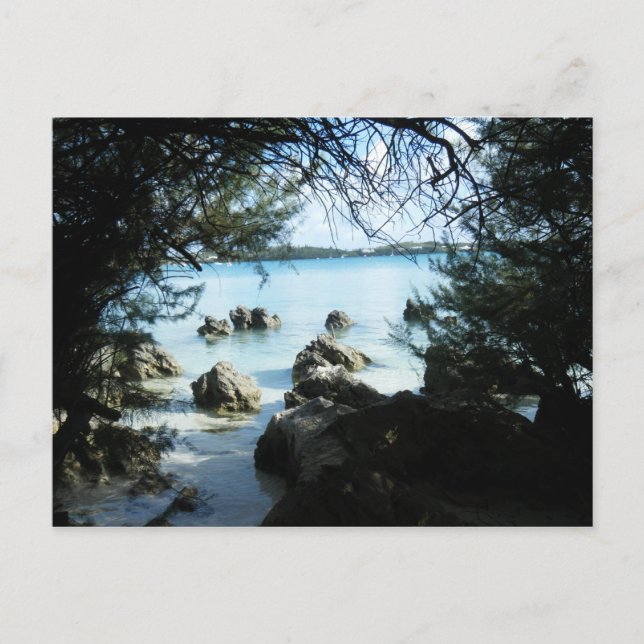 Cartão Postal Formação de rochas na Baía de Grotto (Frente)