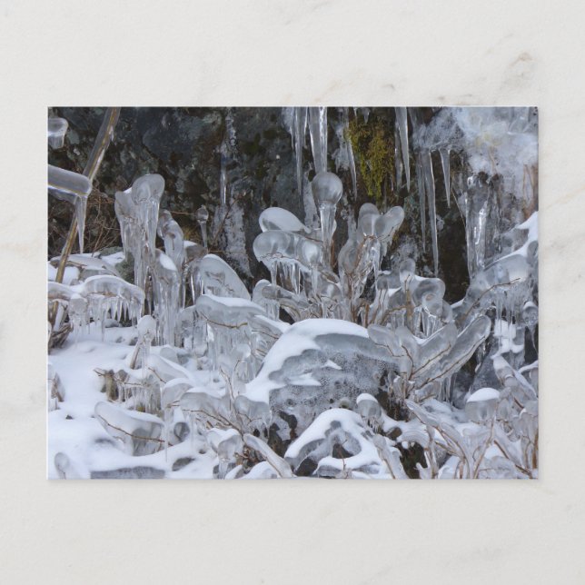 Cartão Postal Formações De Gelo, Ilha De Unalaska (Frente)