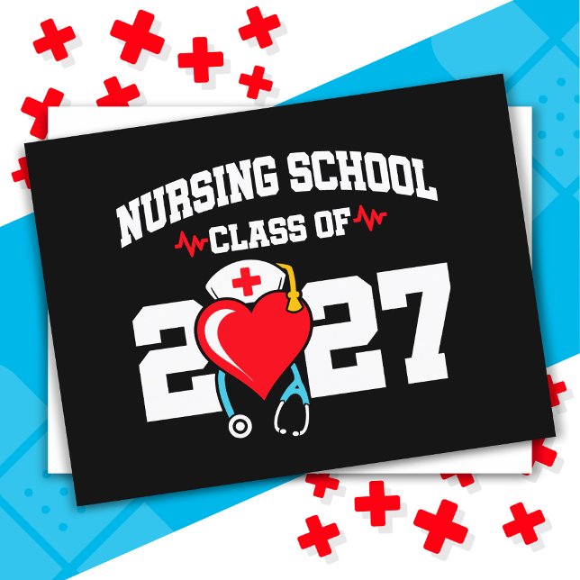 Cartão Postal Formando de Enfermagem na Escola 2027 (Criador carregado)