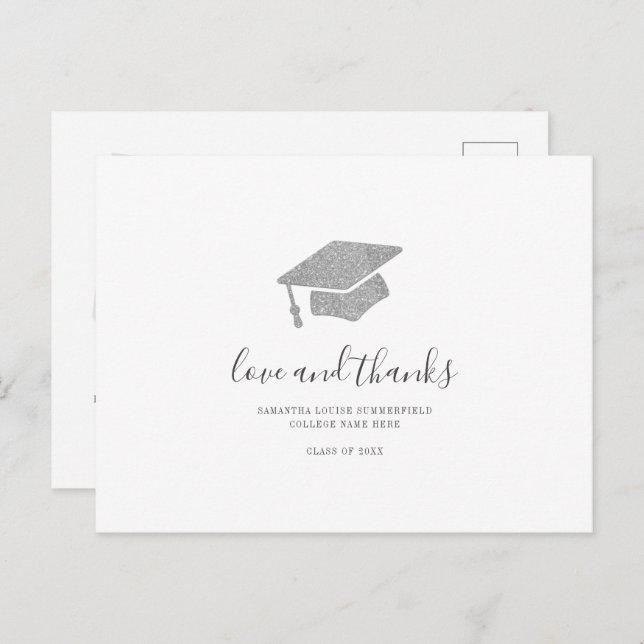 Cartão Postal Formando Foto 2024 - Obrigado (Frente/Verso)