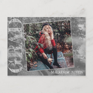 Cartão Postal Formando Grunge do grafite   Graduação Foto Obriga