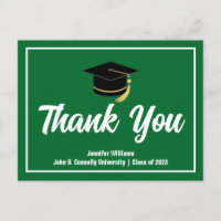 Formando Personalizado de Graduação em Branco Verd