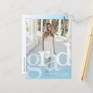 Cartão Postal Formando Simples Azul Sobreposição Claro Qualquer 