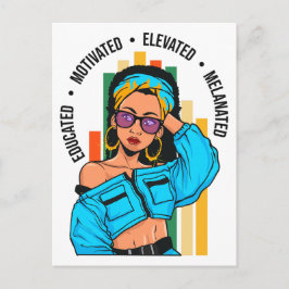 Cartão Postal Formando Sista da Mulher Melanina, Rainha Negra Ed