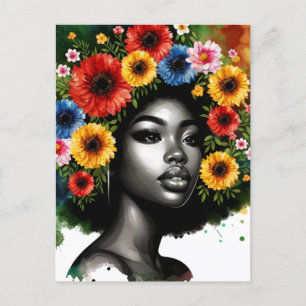 Cartão Postal Formando Sista da Mulher Melanina, Rainha Negra Ed