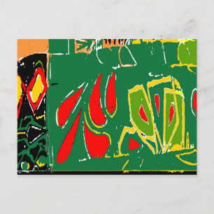 Cartão Postal Formas Abstratas Fauvistas