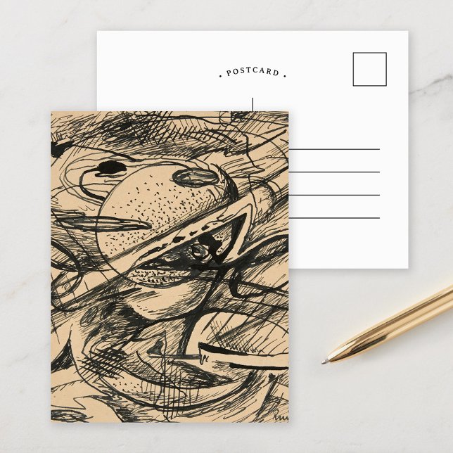 Cartão Postal Formas Abstratas | Rudolf Bauer (Criador carregado)