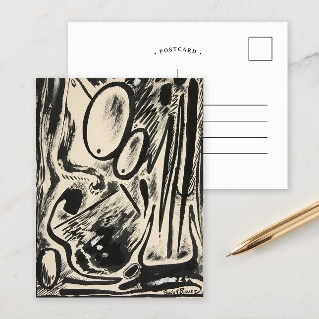 Cartão Postal Formas Abstratas | Rudolf Bauer (Criador carregado)