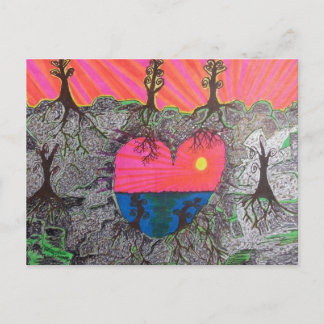 Cartão Postal Formas cardíacas