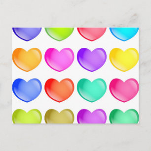 Cartão Postal Formas do Coração