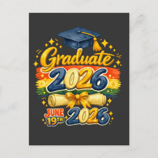 Cartão Postal Formatura Personalizada Turma de 2026 Família Croc
