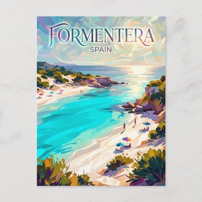 Cartão Postal Formentera Espanha (Frente)