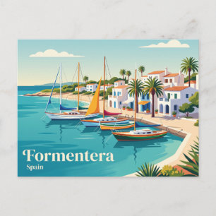Cartão Postal Formentera, La Savina, Ilhas Baleares, Espanha