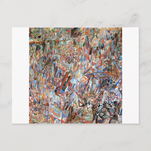 Cartão Postal Fórmula de Primavera por Pavel Filonov (Frente)