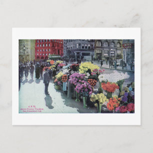 Cartão Postal Fornecedores De Flores, San Francisco 1926 Vintage