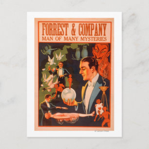 Cartão Postal Forrest & Company Man of Many Mysters Magic