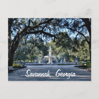 Cartão postal Forsyth Park Savannah Georgia