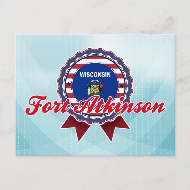 Cartão Postal Fort Atkinson, WI (Frente)