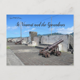 Cartão Postal Fort Charlotte Perto de Kingstown Rua Vincent