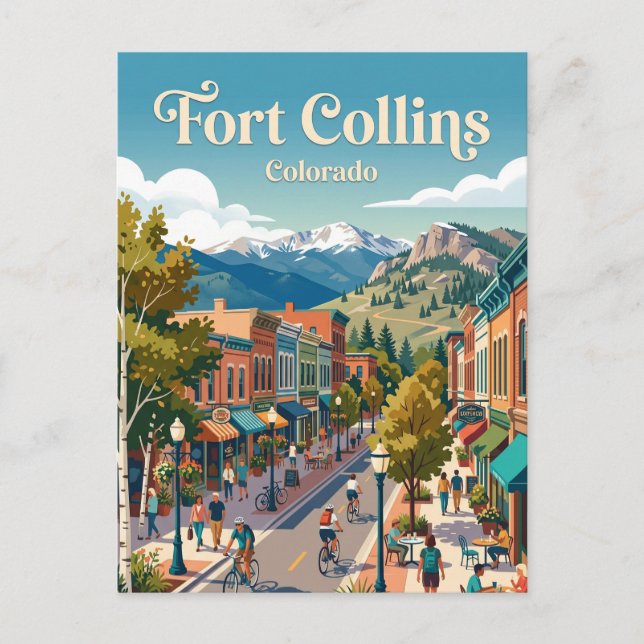Cartão Postal Fort Collins Colorado (Frente)