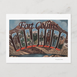 Cartão Postal Fort Collins, Colorado - Cenas de Letras Maiúscula