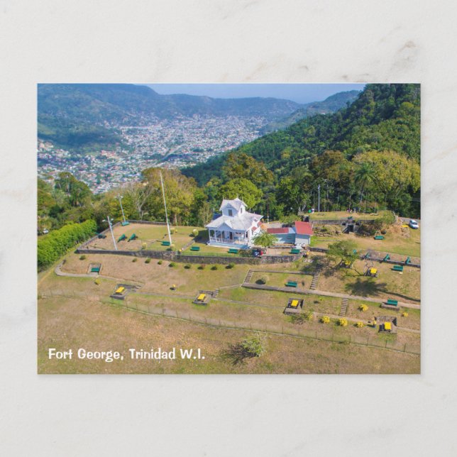 Cartão Postal Fort George Trinidad (Frente)