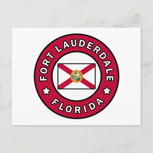 Cartão Postal Fort Lauderdale Flórida (Frente)