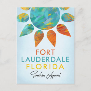 Cartão Postal Fort Lauderdale Florida Sunshine Viagem
