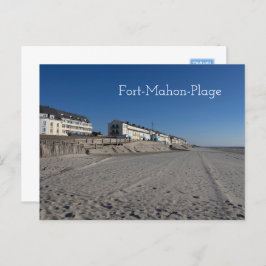 Cartão Postal Fort-Mahon-Plage, Beach View, França