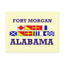 Cartão postal Fort Morgan Flag