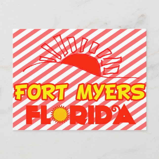 Cartão Postal Fort Myers, Flórida (Frente)