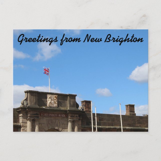 Cartão Postal "Fort Perch Rock" Postcard (Frente)