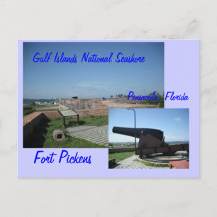 Cartão Postal Fort Pickens, Pensacola, Fl...