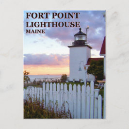 Cartão Postal Fort Point Lighthouse, Cartão-postal Maine