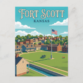 Cartão Postal Fort Scott Kansas