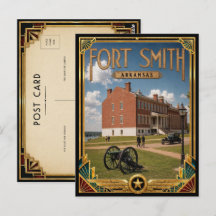 Fort Smith Arkansas Arte Deco Vintage Idade Dourad
