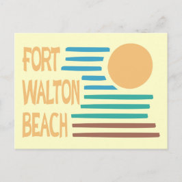 Cartão Postal Fort Walton Beach design geométrico