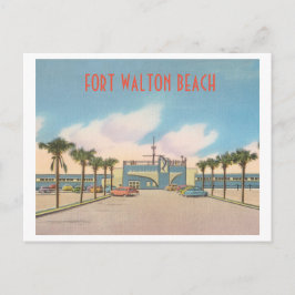 Cartão Postal Fort Walton Beach Vintage