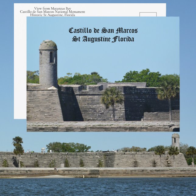 Cartão Postal Fortaleza Augustine FL Castillo de San Marcos (Criador carregado)