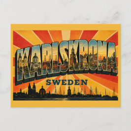 Cartão Postal Fortaleza Barroca de Karlskrona, Suécia