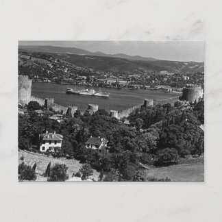 Cartão Postal Fortaleza Bosphorus de Istambul, na Turquia