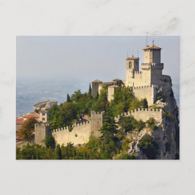 Cartão Postal Fortaleza da Città di San Marino, Itália (Frente)