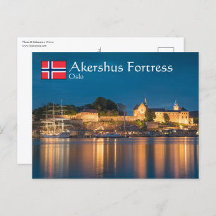 Cartão Postal Fortaleza de Oslo Akershus