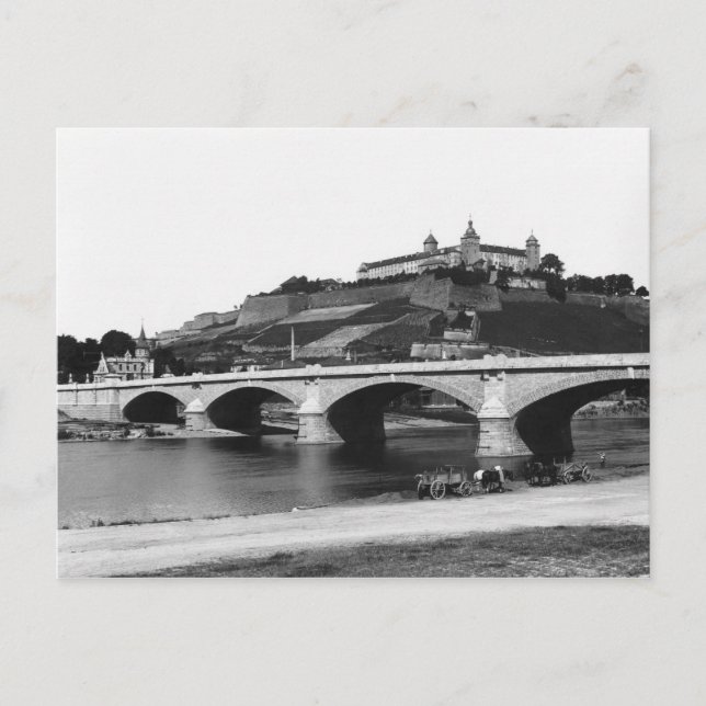 Cartão Postal Fortaleza Festung Marienberg (Frente)