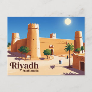 Cartão Postal Fortaleza Masmak Arábia Saudita