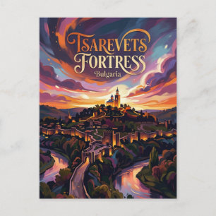 Cartão Postal Fortaleza Tsarevets de Veliko Tarnovo Bulgária