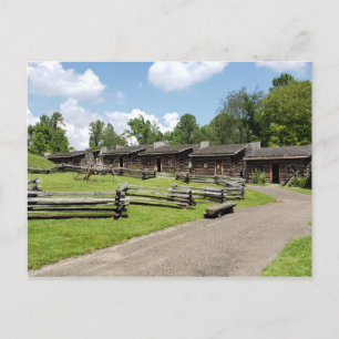 Cartão Postal Forte Boonesborough do século XVIII em Kentucky