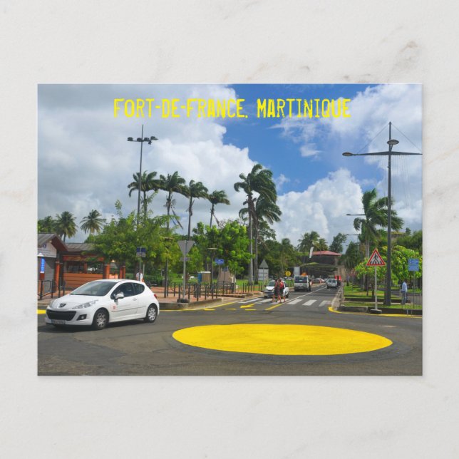 Cartão Postal Forte de França. Martinica (Frente)