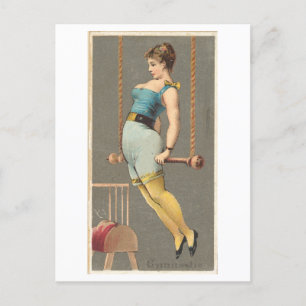 Cartão Postal Forte Série Mulheres #33: Gymnast Vintage