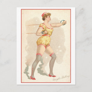 Cartão Postal Forte Série Mulheres #59: Vintagem de Peso